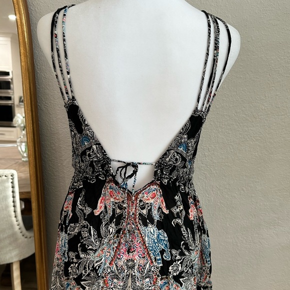Intimately Free People me to you mini slip dress in black combo size small - Picture 13 of 15